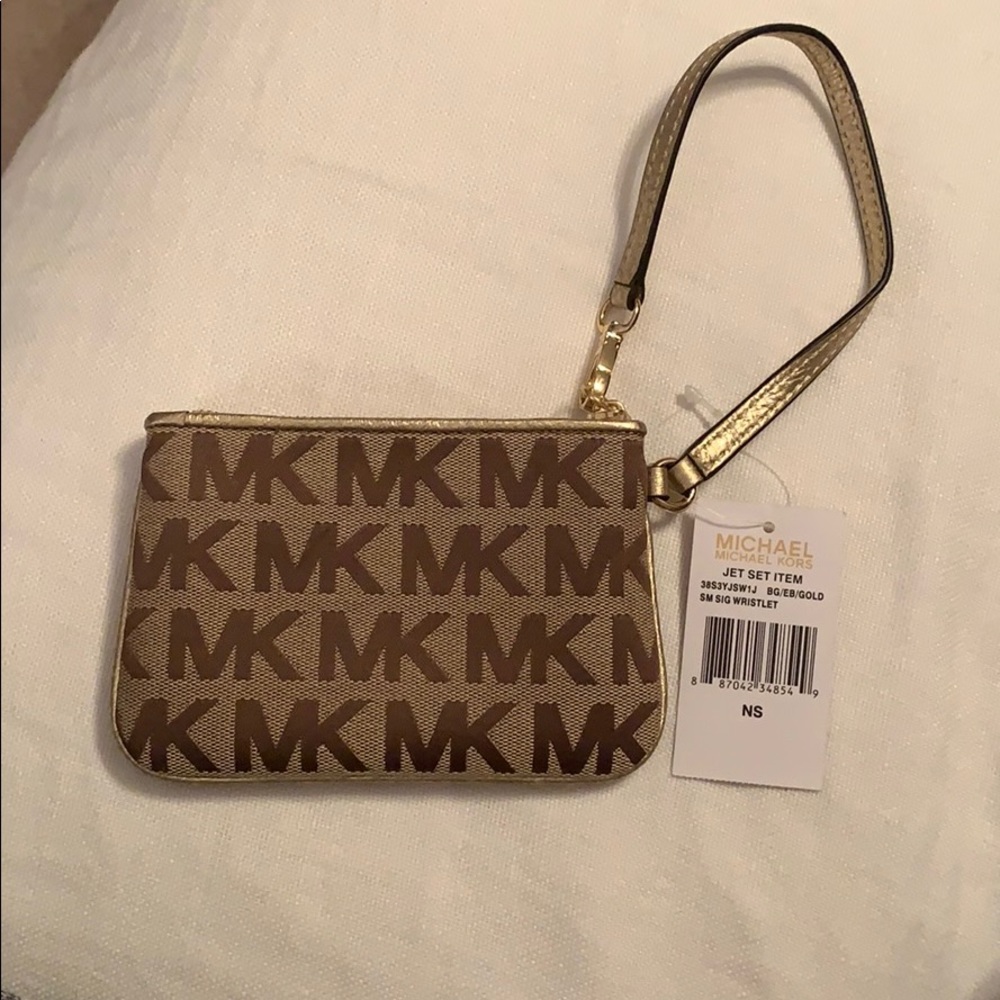MICHAEL KORS WRISTLET brown gold